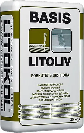 Литокол Litoliv Basis быстротвердеющий высокопрочный грубый ровнитель для пола Литокол Litoliv Basis быстротвердеющий высокопрочный грубый ровнитель для пола недорого с доставкой