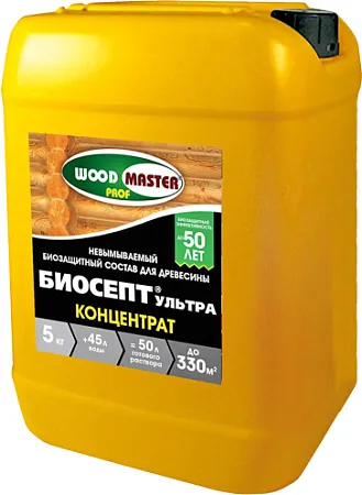 Woodmaster Prof Биосепт Ультра невымываемый биозащитный состав для древесины концентрат Woodmaster Prof Биосепт Ультра невымываемый биозащитный состав для древесины концентрат недорого с доставкой