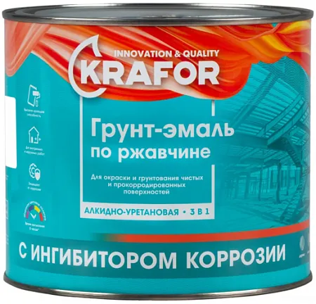 Крафор грунт-эмаль по ржавчине 3 в 1 Крафор грунт-эмаль по ржавчине 3 в 1