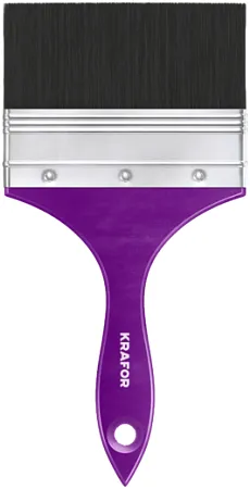 Крафор кисть плоская черная щетина Крафор кисть плоская черная щетина