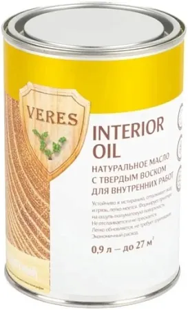 Veres Interior Oil натуральное масло с твердым воском для внутренних работ Veres Interior Oil натуральное масло с твердым воском для внутренних работ