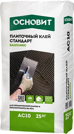 Основит Базпликс AC 10 Стандарт плиточный клей Основит Базпликс AC 10 Стандарт плиточный клей недорого с доставкой