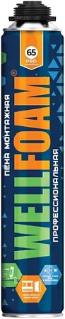 Wellfoam 65 пена монтажная профессиональная всесезонная Wellfoam 65 пена монтажная профессиональная всесезонная недорого с доставкой