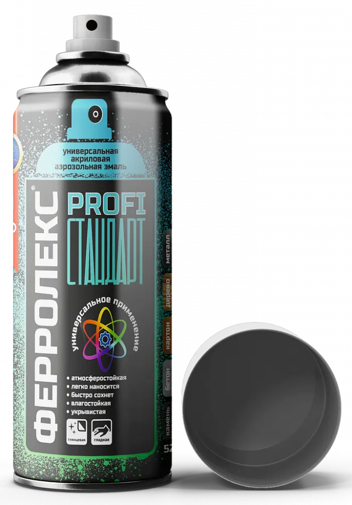 Ферролекс PROFI «Стандарт» (универсальная акриловая глянцевая аэрозольная эмаль) Ферролекс PROFI «Стандарт» (универсальная акриловая глянцевая аэрозольная эмаль) недорого с доставкой