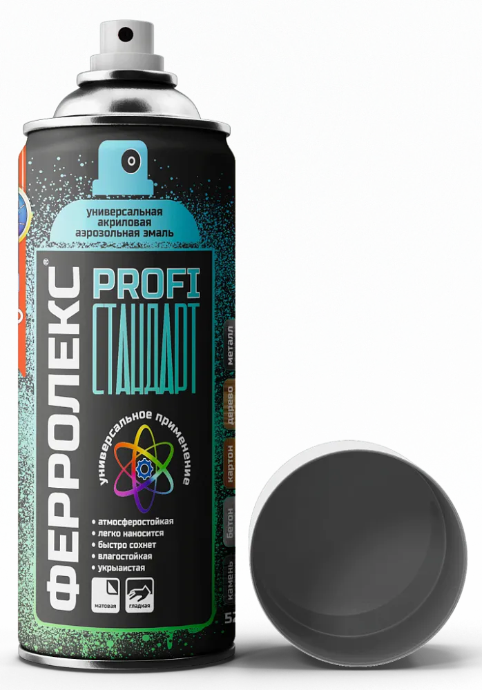 Ферролекс PROFI «Стандарт» (универсальная акриловая матовая аэрозольная эмаль) Ферролекс PROFI «Стандарт» (универсальная акриловая матовая аэрозольная эмаль) недорого с доставкой