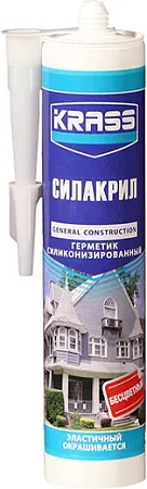 Krass Силакрил герметик силиконизированный эластичный Krass Силакрил герметик силиконизированный эластичный недорого с доставкой