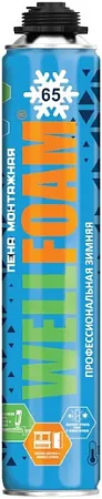 Wellfoam 65 пена монтажная профессиональная зимняя Wellfoam 65 пена монтажная профессиональная зимняя недорого с доставкой