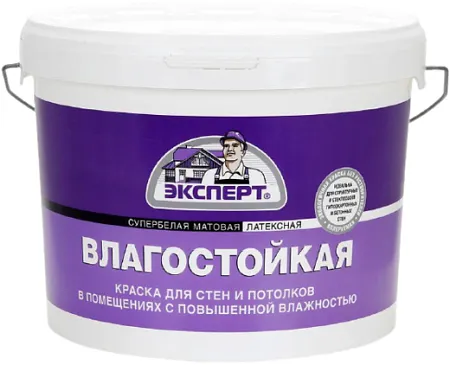 Эксперт Влагостойкая супербелая водоэмульсионная латексная краска Эксперт Влагостойкая супербелая водоэмульсионная латексная краска недорого с доставкой