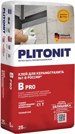 Плитонит В Pro клей для керамогранита Плитонит В Pro клей для керамогранита