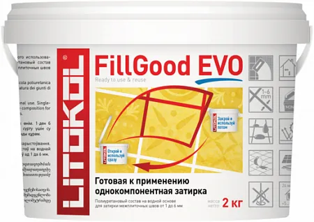 Литокол Fillgood Evo однокомпонентная полиуретановая затирка на водной основе Литокол Fillgood Evo однокомпонентная полиуретановая затирка на водной основе