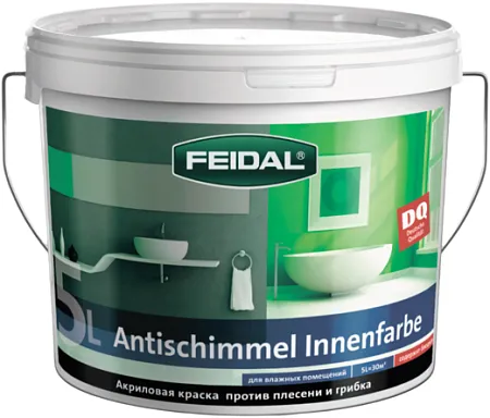Feidal Antischimmel Innenfarbe краска против плесени и грибка Feidal Antischimmel Innenfarbe краска против плесени и грибка
