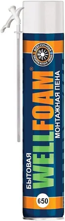 Wellfoam 650 пена монтажная бытовая всесезонная Wellfoam 650 пена монтажная бытовая всесезонная недорого с доставкой