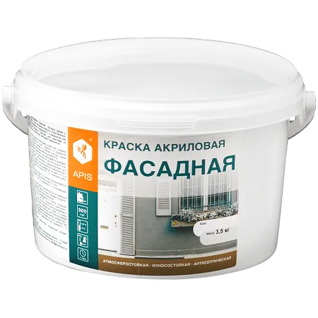Краска акриловая APIS фасадная Краска акриловая APIS фасадная