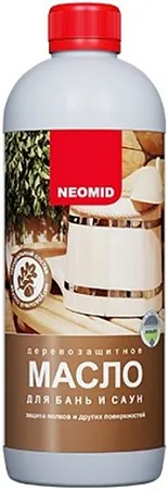 Неомид Sauna Oil деревозащитное масло для бань и саун Неомид Sauna Oil деревозащитное масло для бань и саун