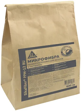 Sika Sikafiber PPM-12 микрофибра полипропиленовая для бетонов и растворов Sika Sikafiber PPM-12 микрофибра полипропиленовая для бетонов и растворов