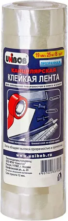 Unibob лента клейкая канцелярская Unibob лента клейкая канцелярская