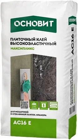 Основит Максипликс AC 16 E плиточный клей высокоэластичный Основит Максипликс AC 16 E плиточный клей высокоэластичный