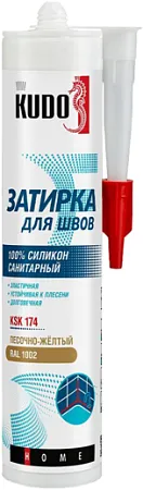 Kudo Home герметик-затирка для швов силиконовый санитарный Kudo Home герметик-затирка для швов силиконовый санитарный