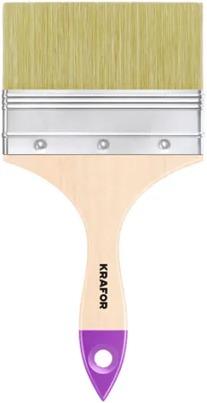 Крафор кисть плоская натуральная щетина с деревянной ручкой Крафор кисть плоская натуральная щетина с деревянной ручкой