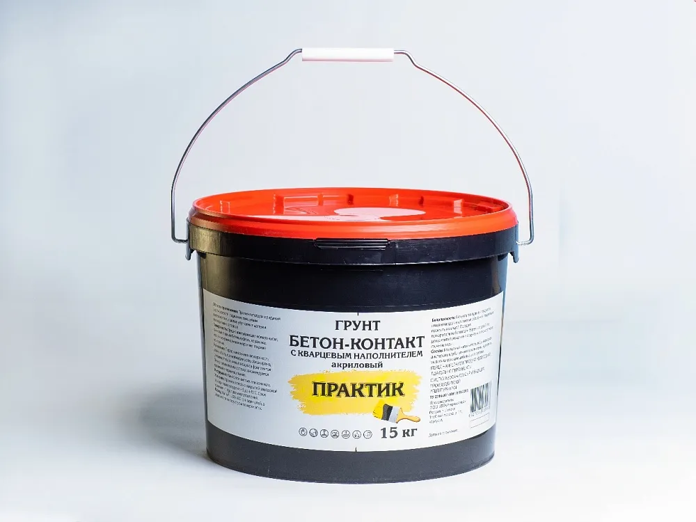 Грунт ПРАТИК Бетоноконтакт ЭКО с кварцевым песком Грунт ПРАТИК Бетоноконтакт ЭКО с кварцевым песком недорого с доставкой