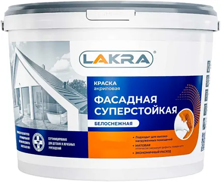 Лакра краска акриловая фасадная суперстойкая Лакра краска акриловая фасадная суперстойкая
