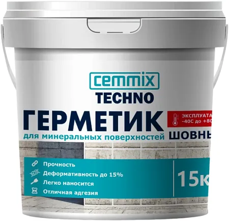 Cemmix Techno герметик акриловый для минеральных поверхностей шовный Cemmix Techno герметик акриловый для минеральных поверхностей шовный недорого с доставкой