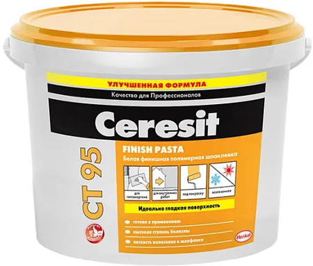 Ceresit CT 95 Finish Pasta готовая шпатлевка финишная полимерная Ceresit CT 95 Finish Pasta готовая шпатлевка финишная полимерная