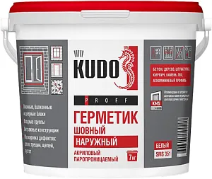 Kudo Proff герметик акриловый паропроницаемый шовный наружный недорого с доставкой