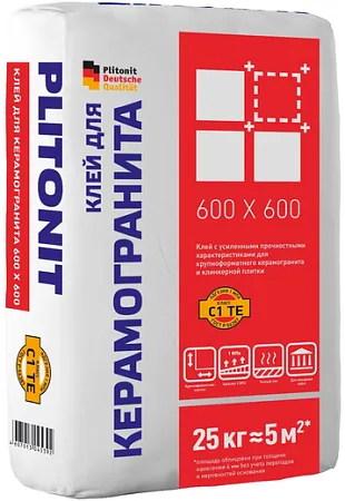 Плитонит 600*600 клей для керамогранита Плитонит 600*600 клей для керамогранита недорого с доставкой