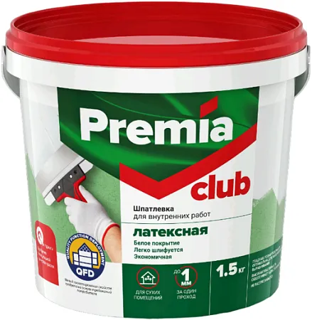 Ярославские Краски Premia Club шпатлевка латексная для внутренних работ Ярославские Краски Premia Club шпатлевка латексная для внутренних работ недорого с доставкой