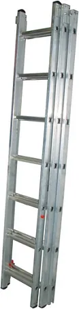 Бибер лестница универсальная трехсекционная Бибер лестница универсальная трехсекционная