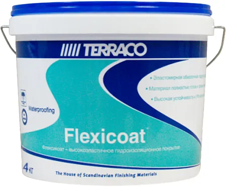 Terraco Flexicoat покрытие готовое гидроизоляционное Terraco Flexicoat покрытие готовое гидроизоляционное