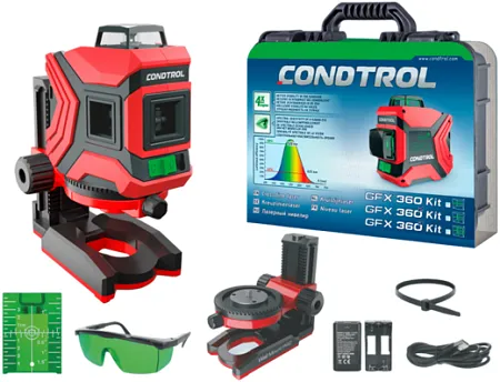 Condtrol GFX 360 Kit нивелир лазерный линейный Condtrol GFX 360 Kit нивелир лазерный линейный недорого с доставкой