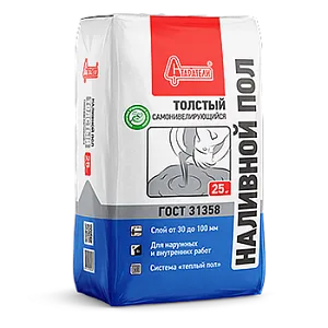 Наливной пол &quot;Толстый&quot; самонивелирующийся 25 кг недорого с доставкой