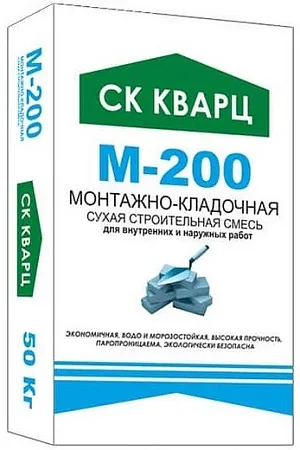 СК Кварц М-200 сухая строительная смесь монтажно-кладочная СК Кварц М-200 сухая строительная смесь монтажно-кладочная недорого с доставкой