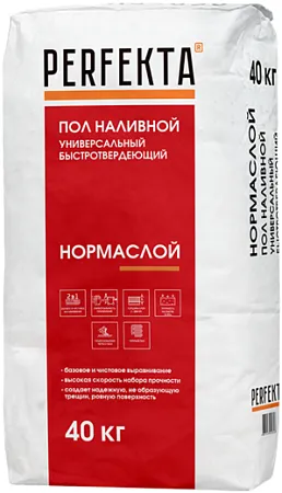 Perfekta Нормаслой наливной пол универсальный быстротвердеющий Perfekta Нормаслой наливной пол универсальный быстротвердеющий недорого с доставкой
