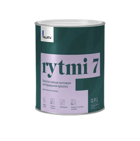 TALATU rytmi 7 влагостойкая матовая краска База С TALATU rytmi 7 влагостойкая матовая краска База С