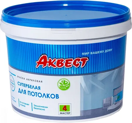 Аквест Мастер 4 краска акриловая для потолков Аквест Мастер 4 краска акриловая для потолков