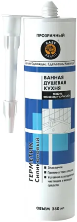 East Brand Сантехнический герметик силиконовый кислотный East Brand Сантехнический герметик силиконовый кислотный