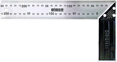 Бибер Профи угольник столярный с гравировкой Бибер Профи угольник столярный с гравировкой недорого с доставкой