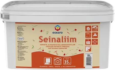 Eskaro Seinaliim клей для легких и тяжелых настенных покрытий Eskaro Seinaliim клей для легких и тяжелых настенных покрытий