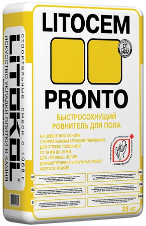 Литокол Litocem Pronto быстросохнущий ровнитель для пола Литокол Litocem Pronto быстросохнущий ровнитель для пола недорого с доставкой
