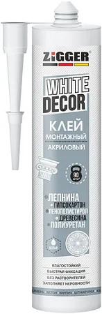 Zigger White Decor клей монтажный акриловый Zigger White Decor клей монтажный акриловый