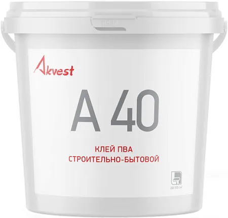 Аквест A 40 клей ПВА строительно-бытовой Аквест A 40 клей ПВА строительно-бытовой недорого с доставкой