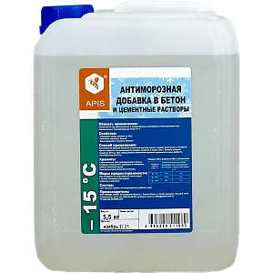 Антиморозная добавка в бетон  «APIS» -15 ° С недорого с доставкой
