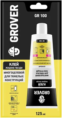 Grover GR 100 клей жидкие гвозди для тяжелых конструкций Grover GR 100 клей жидкие гвозди для тяжелых конструкций