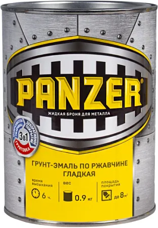 Panzer Жидкая Броня для Металла грунт-эмаль по ржавчине 3 в 1 гладкая Panzer Жидкая Броня для Металла грунт-эмаль по ржавчине 3 в 1 гладкая