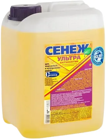 Сенеж Ультра экономичный трудновымываемый антисептик для древесины Сенеж Ультра экономичный трудновымываемый антисептик для древесины