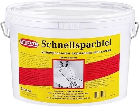 Feidal Schnellspachtel универсальная акриловая готовая шпатлевка Feidal Schnellspachtel универсальная акриловая готовая шпатлевка недорого с доставкой