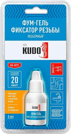 Kudo фум-гель фиксатор резьбы разъемный Kudo фум-гель фиксатор резьбы разъемный недорого с доставкой